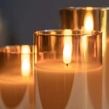ANGELLOONG Flickering Flameless Candles with Remote
