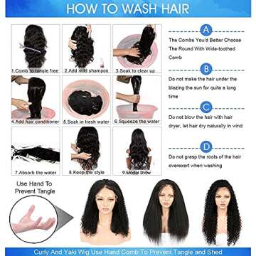 Lace Front Wigs Human Hair Deep Wave Brazilian 150% Density Deep Curly 4X4 Lace Closure Human Hair Wigs for Black Women Virgin Hair Wigs Pre Plucked with Baby Hair Natural (18 Inch,Deep Wave Wigs)