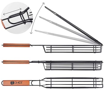 D-ICE Stainless Steel Kebab Grilling Basket & Skewers Set