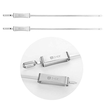 D-ICE Stainless Steel Kebab Grilling Basket & Skewers Set