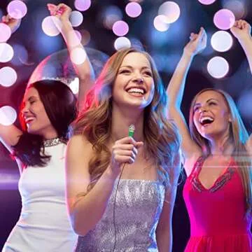 DELADOLA Mini Microphone,Portable Vocal Tiny Microphone, Asmr Microphone,Phone Microphone, Mini Karaoke Microphone for Voice Recording Chatting and Singing On iPhone,Android,Laptop Notebook（Green）