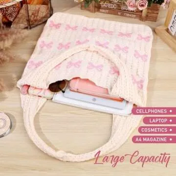 hatisan Crochet Beach Tote Bag for Summer Style