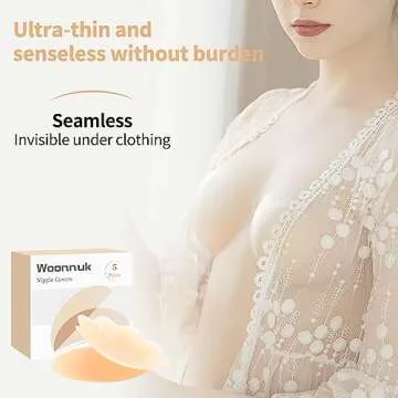 Nunibum Nipple Covers - Invisible Reusable Pasties for Women