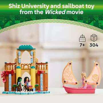 LEGO Wicked Glinda, Elphaba & Nessarose at Shiz University Building Toys - Wicked Toys for Kids, Gir...
