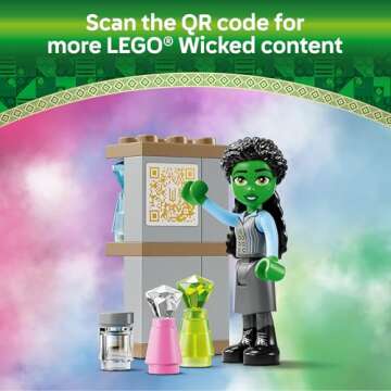 LEGO Wicked Glinda, Elphaba & Nessarose at Shiz University Building Toys - Wicked Toys for Kids, Girls & Boys, Age 7+ - Birthday Gift Idea - 75681
