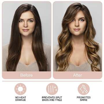 CORATED Heatless Hair Styling Kit - Curling Rod Headband and Rollers for Overnight Curls on Long and Medium Hair