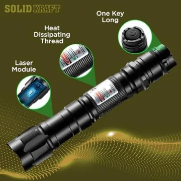 SolidKraft Green Laser Pointer Bright Durable Starlight