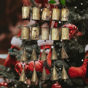 Mango Gifts Vintage Cow Bells for Crafts and Holiday Decor