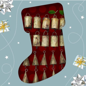 Mango Gifts Vintage Cow Bells for Crafts and Holiday Decor