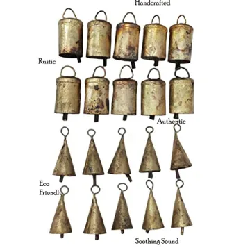 Mango Gifts Vintage Cow Bells for Crafts and Holiday Decor