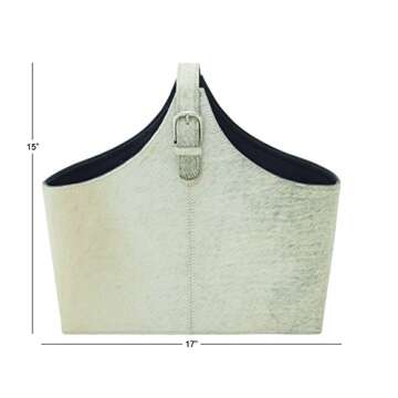 Deco 79 Leather Magazine Holder - Elegant Storage Solution