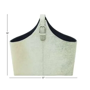 Deco 79 Leather Magazine Holder - Elegant Storage Solution