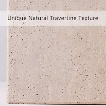 Stylish Organic Edge Travertine Bath Set for Modern Spaces