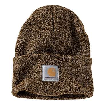 Carhartt Men's Knit Beanie - Dark Brown/Sandstone
