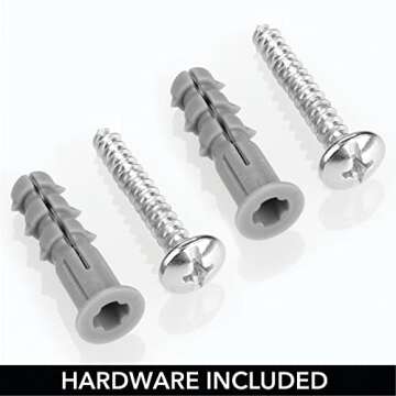 mDesign Metal Steel Ironing Board Holder Wall Mount with Large Storage Basket for Laundry Rooms - Holds Iron, Ironing Board, Spray Bottles, Starch, or Stain Sticks - Easy Installation - Chrome