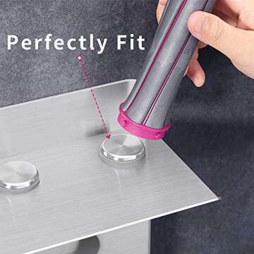 Organize Your Hair Styling Tools: LandHope Hair Dryer Holder for Dyson - Wall Mounted 2 in 1 Storage...
