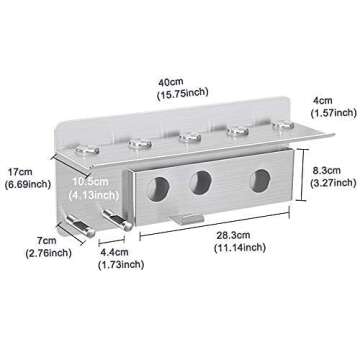 Hair Dryer Holder for Dyson Accessories - 2-in-1 Storage