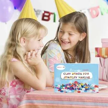 Redtwo 30000 Pcs Clay Beads Bracelet Making Kit, 9 Boxes 192 Colors Friendship Bracelet Kit Flat Polymer Heishi Beads for Jewelry Making, Crafts Gift for Girls Ages 6-12 (Clay Beads 30000)