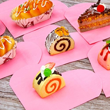 Heart-Shaped Paper Napkins for Celebrations and Decor