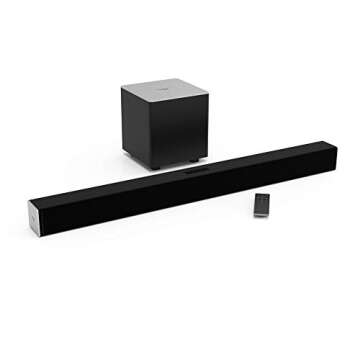VIZIO 2.1 Channel Sound Bar with Wireless Subwoofer - SB3821-C6 for Immersive Audio