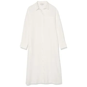 The Drop Fiona Linen Midi Shirt Dress for Women - Effortless Style
