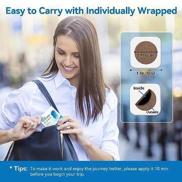 Taoscare Motion Sickness Patches for Travel Relief