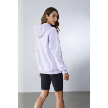 SOLY HUX Women's Casual Hoodies Sweatshirts Long Sleeve Basic Pullover Tops Winter Clothes 2023 Lila...