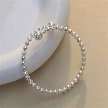 Pearl Bracelets for Women Trendy Stuff Dainty Gold Pearl Bracelet for Women Pearl Beaded Bracelets S...