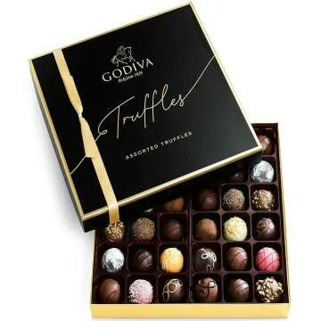 Godiva 36-Ct Signature Truffles Gift Box for Gifting