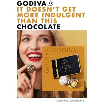 Godiva 36-Ct Signature Truffles Gift Box for Gifting