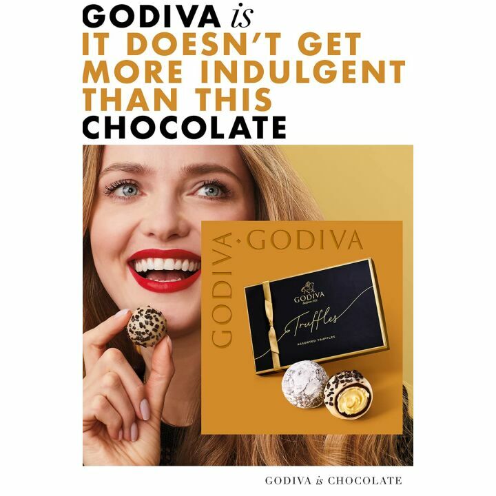 Godiva 36-Ct Signature Truffles Gift Box for Gifting