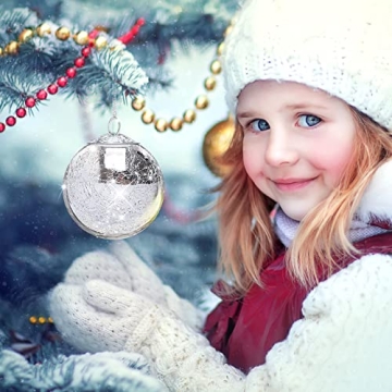 Decorative Funtery Vintage Glass Crackle Ornaments 12 Pcs