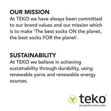 Teko SIN3RGI Organic Merino Wool Midweight Casual, Walking and Hiking Socks for Men and Women, Charcoal, Small