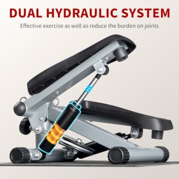 Ktaxon Mini Stepper with Resistance Bands for Home Workouts