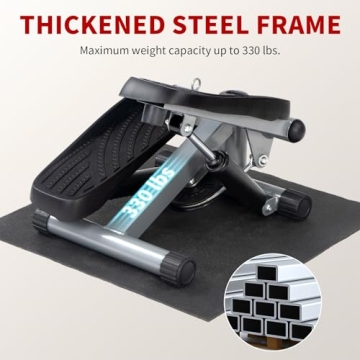 Ktaxon Mini Stepper with Resistance Bands for Home Workouts