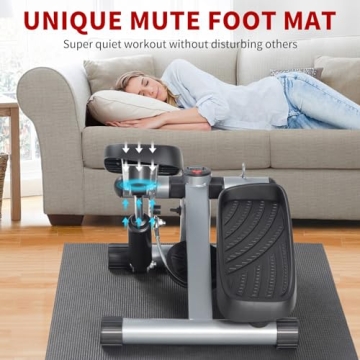 Ktaxon Mini Stepper with Resistance Bands for Home Workouts