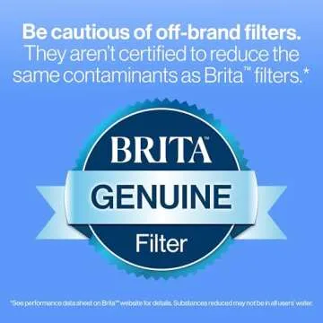 Brita Large Water Filter Pitcher for Tap and Drinking Water with SmartLight Change Indicator, Includes 1 Standard Filter, BPA-Free, Lasts 2 Months, 10-Cup Capacity, Stretch Limo Black