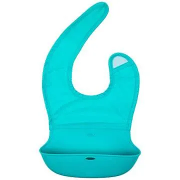 Convenient OXO Tot Roll-Up Bib 2 Pack - Pink and Teal for Easy Cleanup
