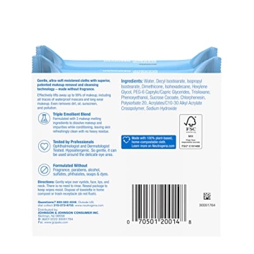 Neutrogena Fragrance-Free Makeup Remover Wipes Twin Pack