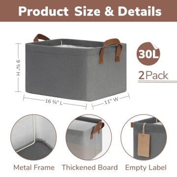 CHICVITA Storage Baskets for Stylish Organization and Storage