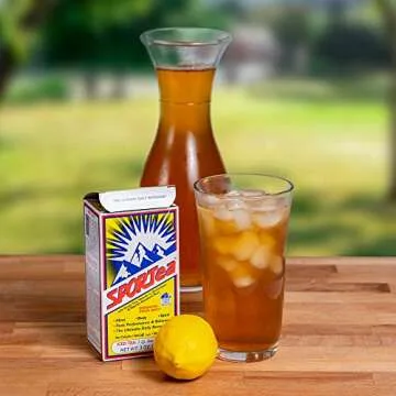 SPORTea Iced | Decaf Energy Drink with Green & Black Tea, Vitamins, Minerals, Electrolytes, Yerba Mate, Siberian Ginseng | 7 Cold Brew Tea Bags | Healthy, Easy | 2 Pack