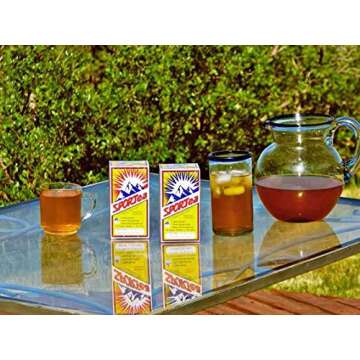 SPORTea Iced | Decaf Energy Drink with Green & Black Tea, Vitamins, Minerals, Electrolytes, Yerba Mate, Siberian Ginseng | 7 Cold Brew Tea Bags | Healthy, Easy | 2 Pack