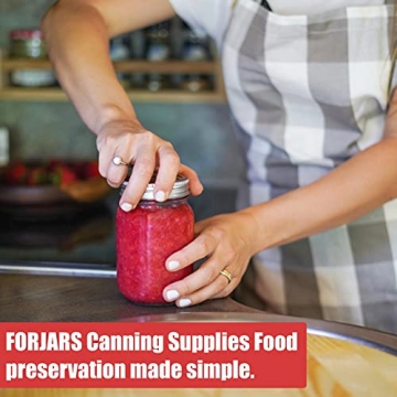 Premium FORJARS Wide Mouth Canning Lids - 48 Pcs