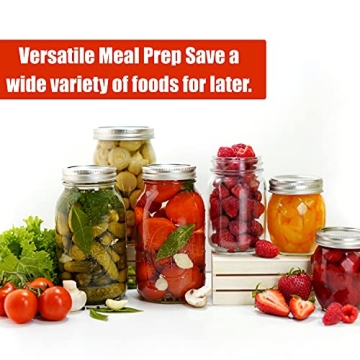 Premium FORJARS Wide Mouth Canning Lids - 48 Pcs