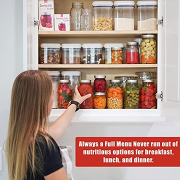 Premium FORJARS Wide Mouth Canning Lids - 48 Pcs