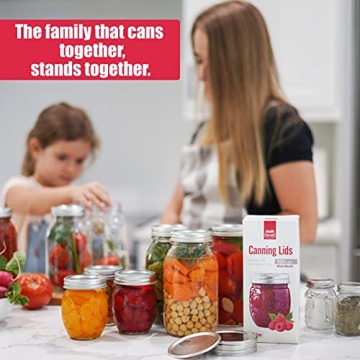 Premium FORJARS Wide Mouth Canning Lids - 48 Pcs