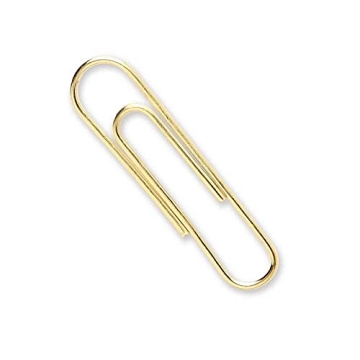 Acco Jumbo Gold Paper Clips for Stylish Organization