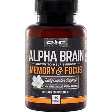 ONNIT Nootropic Stack - Alpha Brain (30ct) + New Mood (30ct) + Shroom Tech Sport (28ct)