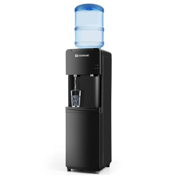 5 Gallon Top Loading Water Cooler - Hot/Cold Dispenser with Safety Lock for Home/Office