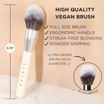Premium Vegan Powder Brush for Flawless Makeup